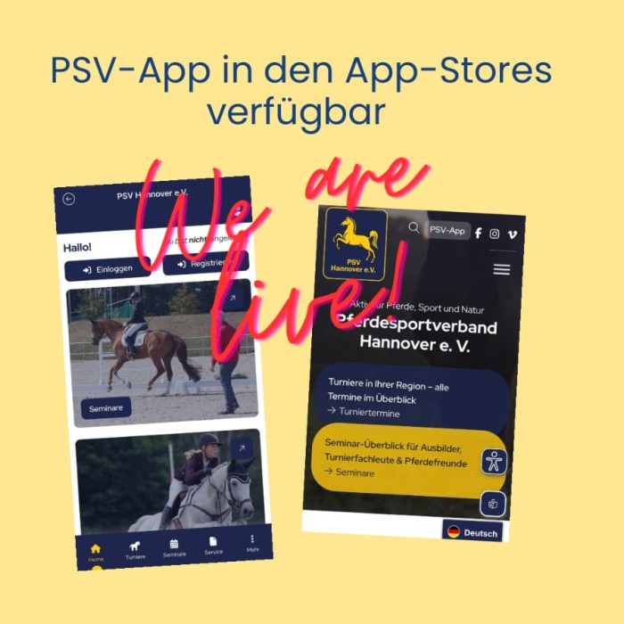 Neue App des Pferdesportverbandes Hannover geht live